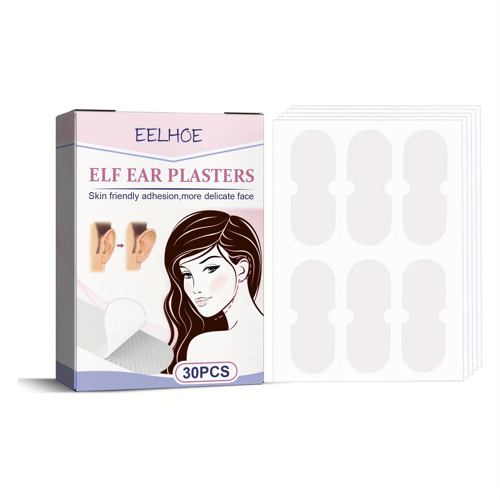 

Elf Ear Stickers, Protruding Ears Make Your Face Look Smaller, Invisible, Breathable, Waterproof, Corrective Ear Fixing Stickers