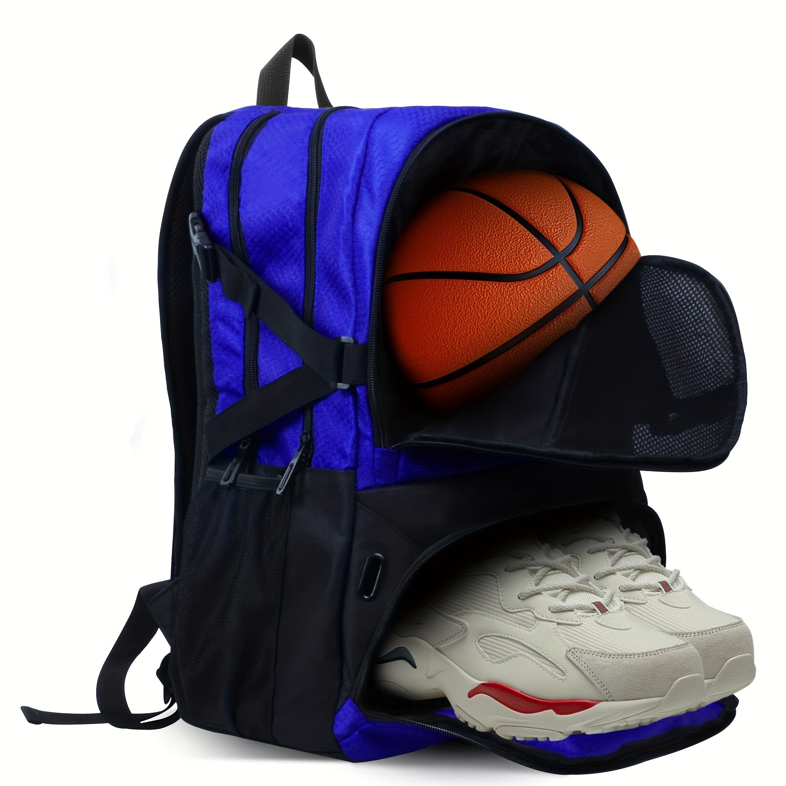 

30l Basketball Backpack, Waterproof Basketball Bag With Large Shoe And Ball Compartment, Backpack For Women Men, Sports Equipment Bag For Soccer, Volleyball, Gym, Outdoor, Travel