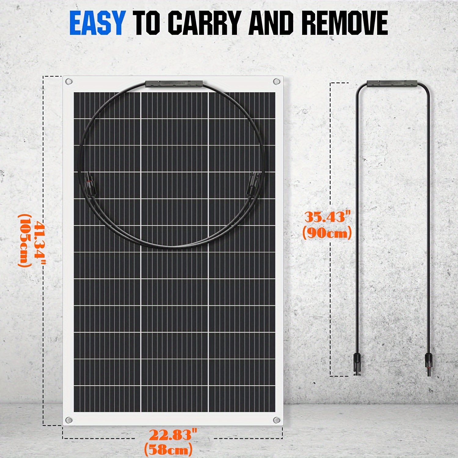 flexible solar panel sold on Temu United States