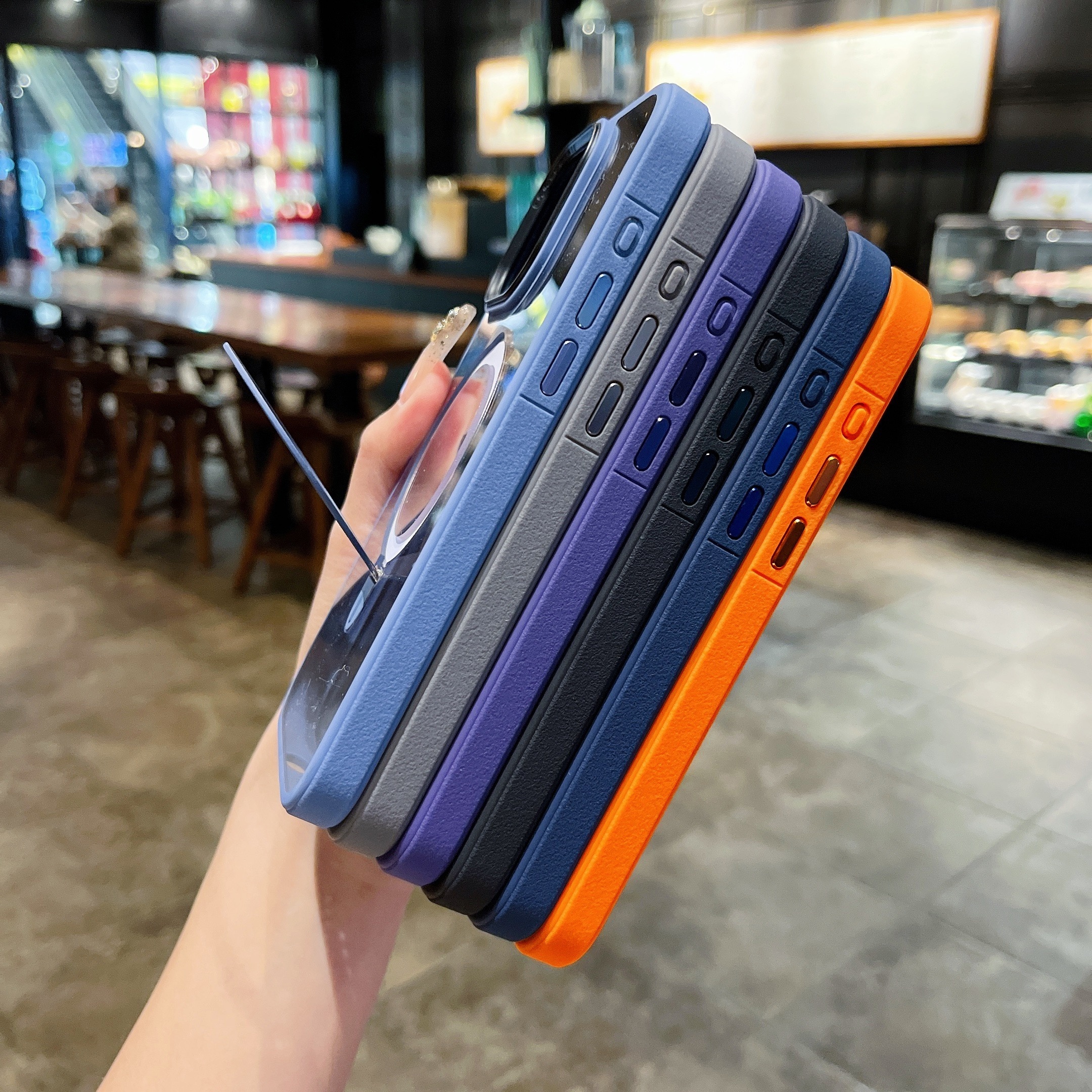 Suitable For Case For 16promax 16pro 16Plus 16 Transparent HD Shockproof Protective Magnetic Cell Phone Cover, Foldable Phone Holder On The Back_voghion.com