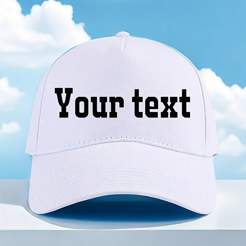 

Customizable Logo Personalized Baseball Cap, Adjustable Breathable Dad Hat, , Men' Accessory, Cotton Material, Sports Cap For Golf, Badminton, Scooter, Running, Working, Trend