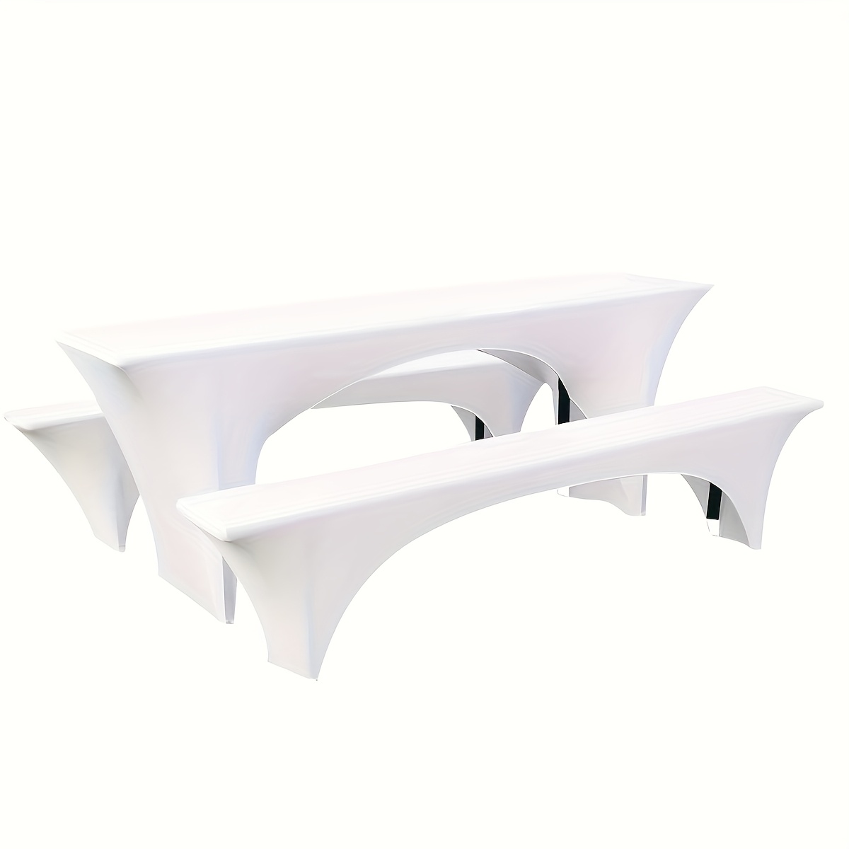 3pcs Set Of Beer Table Covers, Suitable For Beer Tables And Bench Covers, For Banquets, Spandex Beer Tent Covers
