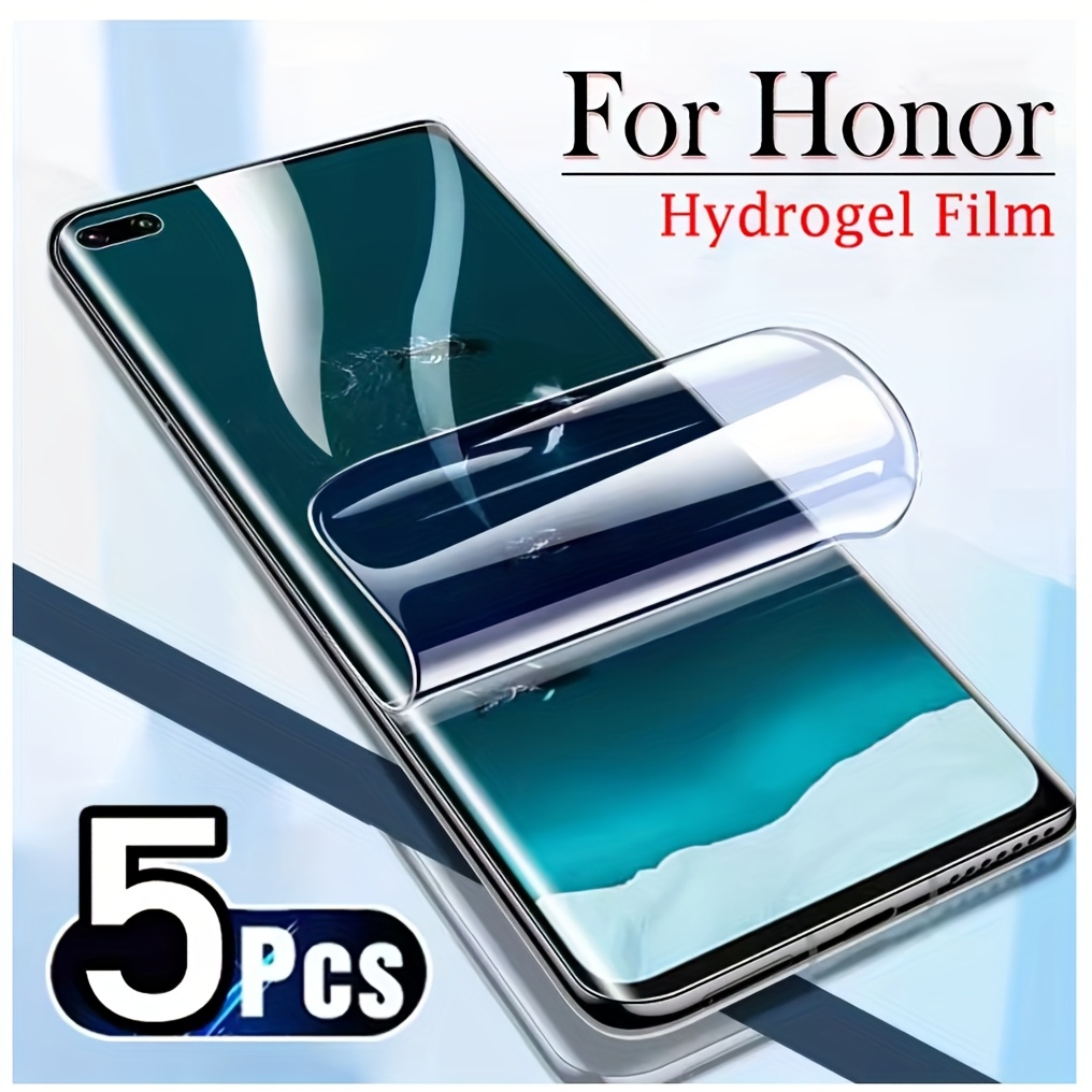 E-shop 5 Stück Hydrogel Folie für Huawei Honor 400 200 Honor Magic 7 6 5 Gebogene Displayschutzfolie Vollständiger Schutz