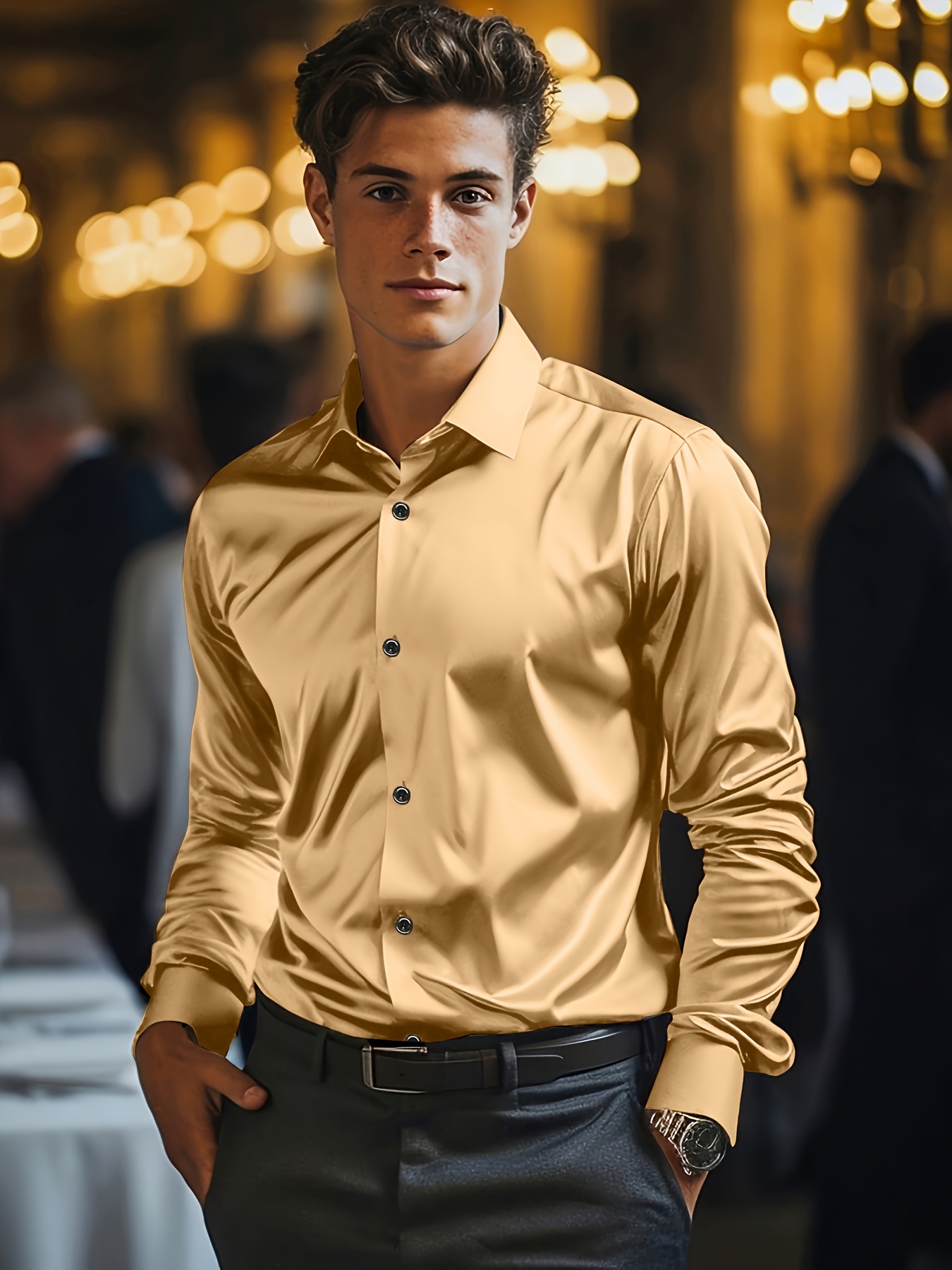 golden shirt sold on Temu United States