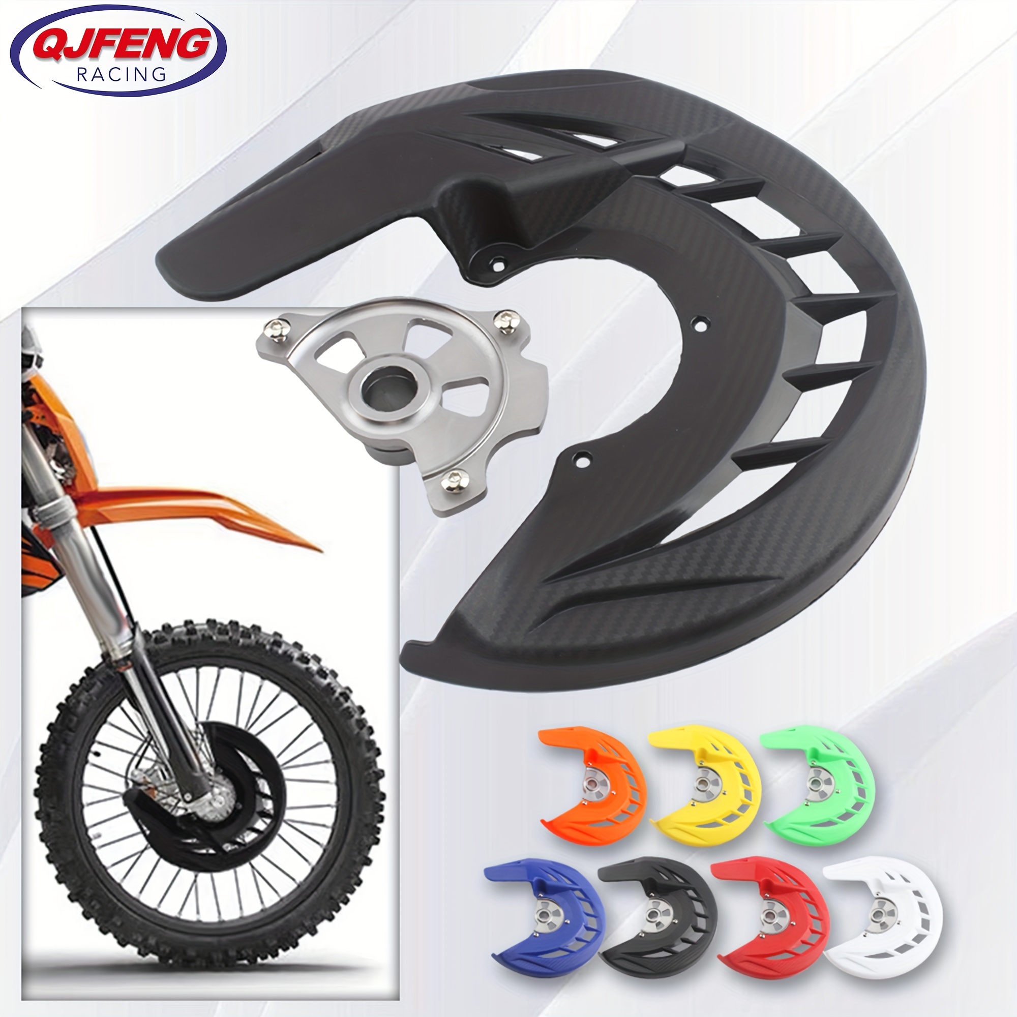 

Universal Abs Front Brake Disc Guard Protector For , Exc Xcw Sx Fc 250 300 - Off-road Dirt Bike, Pit Bike, And Enduro Racing Accessories