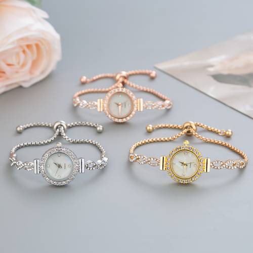 2025 model cute and stylish womens bracelet watch with a luxurious round dial and wave pattern in 3 colors alloy quartz watch perfect gift for girlfriend valentines day anniversary