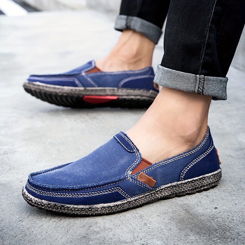 Denim hot sale loafers mens