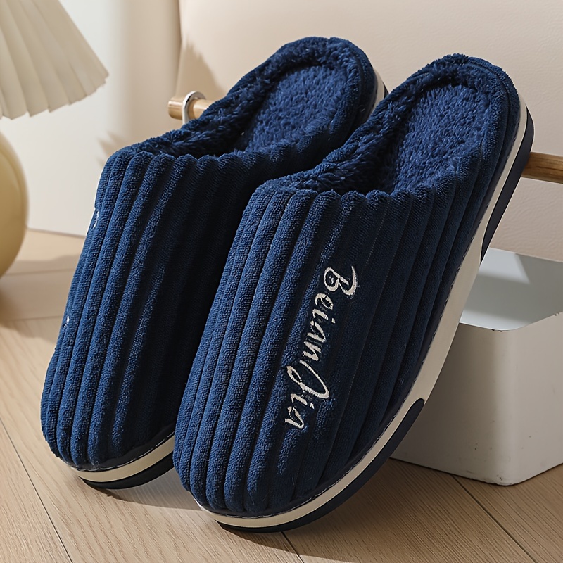 

And 's Slippers Striped Pattern - Comfortable , Tpr , Toe - Shoes For Universal Fit, - For Fall/