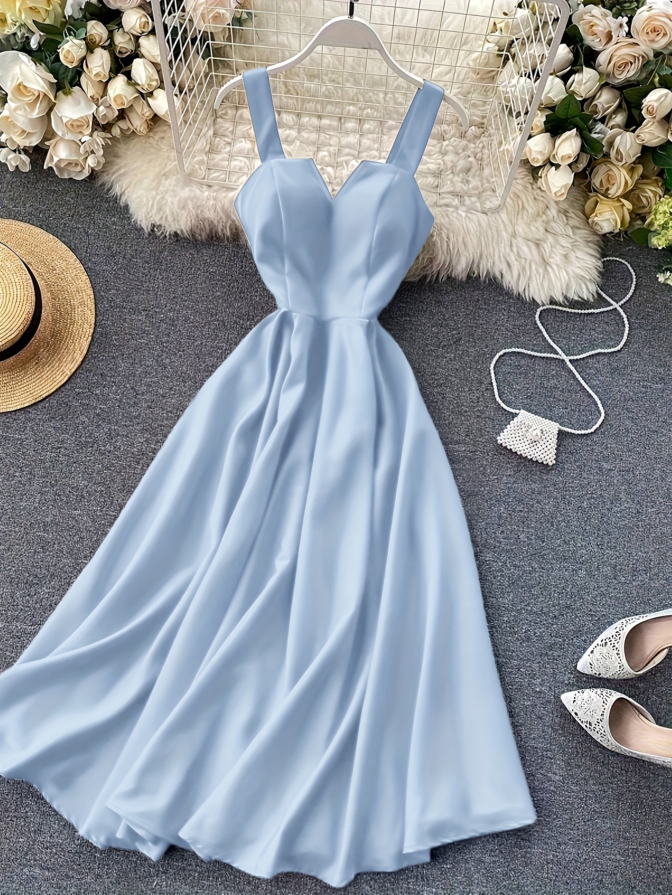 light blue winter formal dresses short Short Prom Dress Light Blue Color, Homecoming Dresses, Winter Formal Dress main image 1