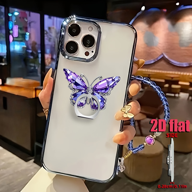 1pc Phone Lanyard Finger Holder - Stylish Design Mobile Decor, Lightweight 360° Rotating Smartphone Stand Compatible With Phones And Tablets Perfect Gift For Holidays