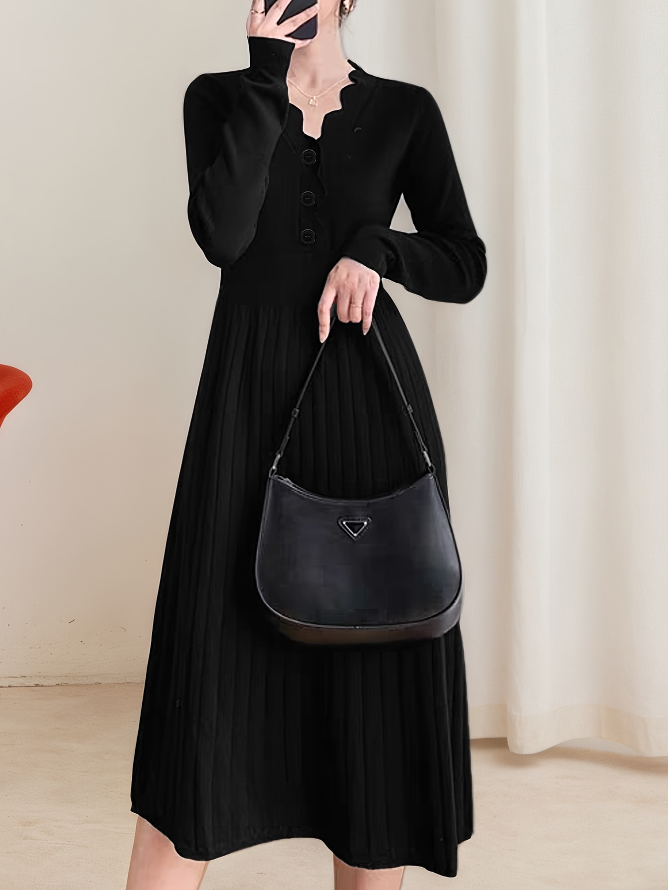 korean style winter dress womens fall new retro Beden:38 mother gift Elegant Moments Lycra One