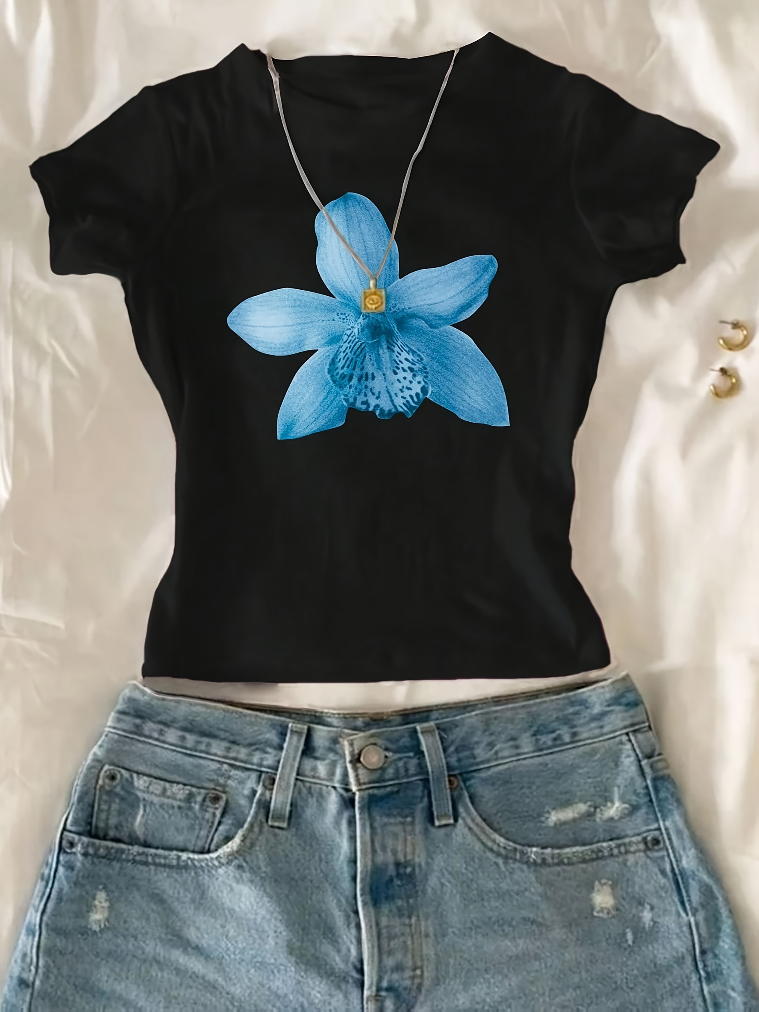 flower logo tee – YZ
