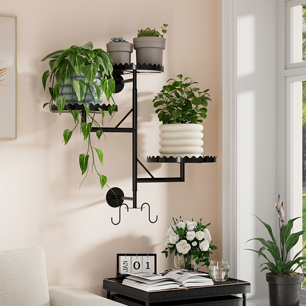 

3- Rotating Metal Plant Stand - / -mounted For Small , , Includes Multiple