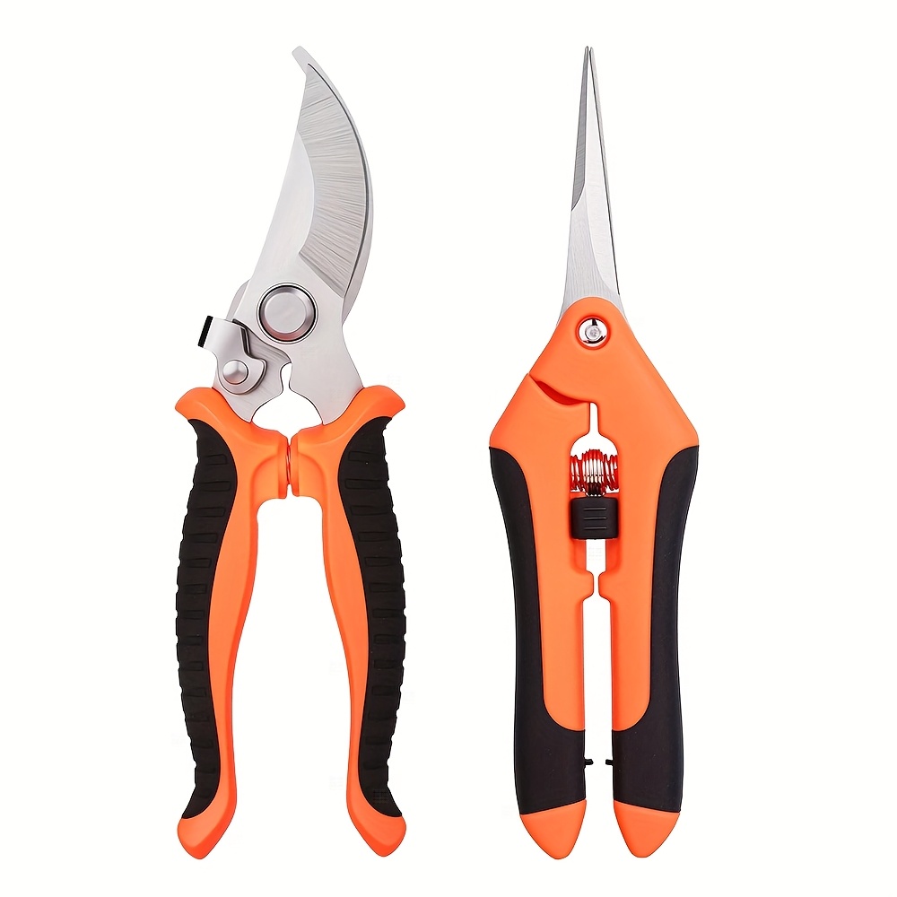 2-Piece Multi-Purpose Stainless Steel Pruning Shears Set