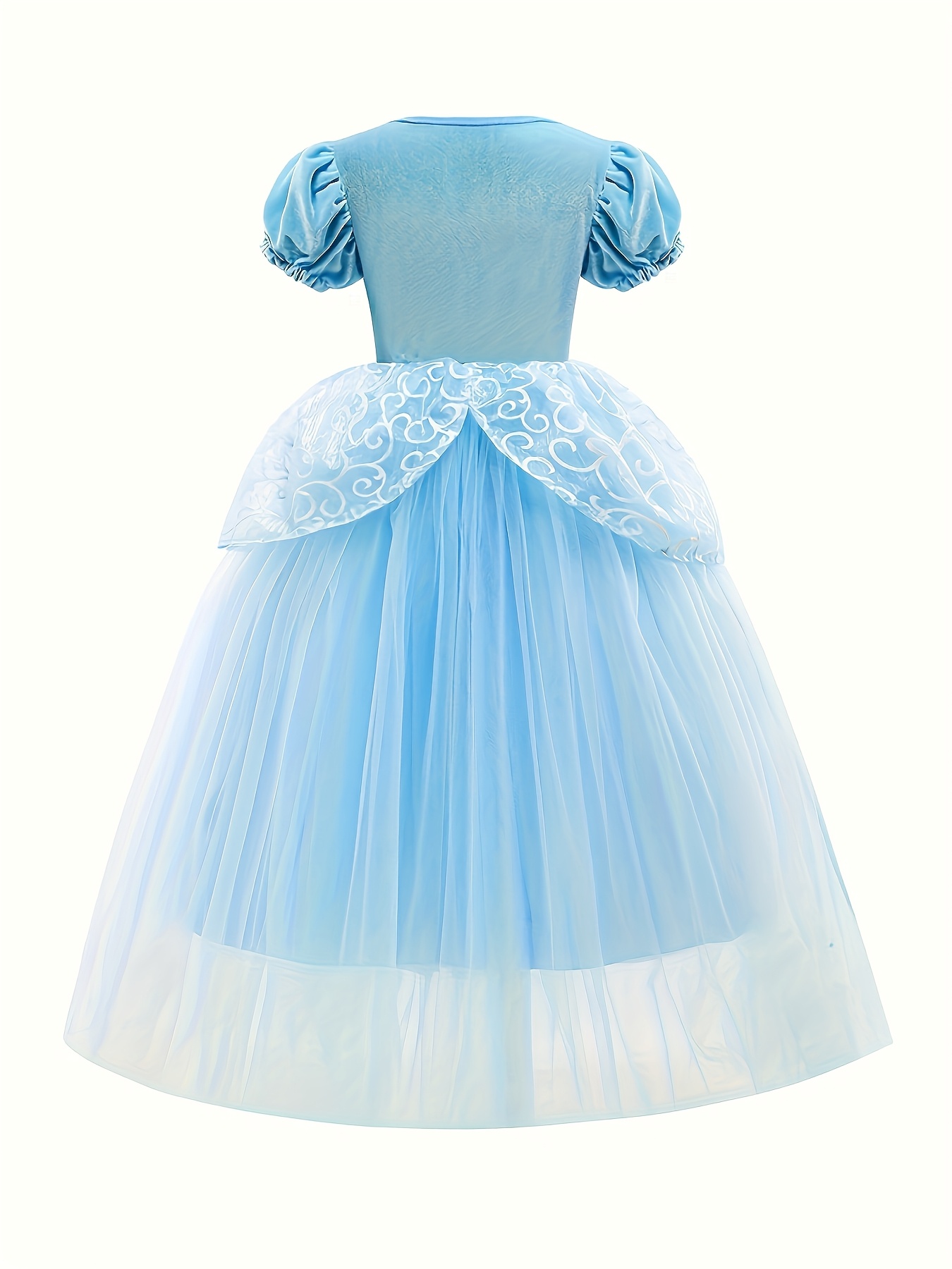 open lace back dress Luuvis Shiny Light Blue Mermaid Spaghetti Straps Long Beaded Prom Dress