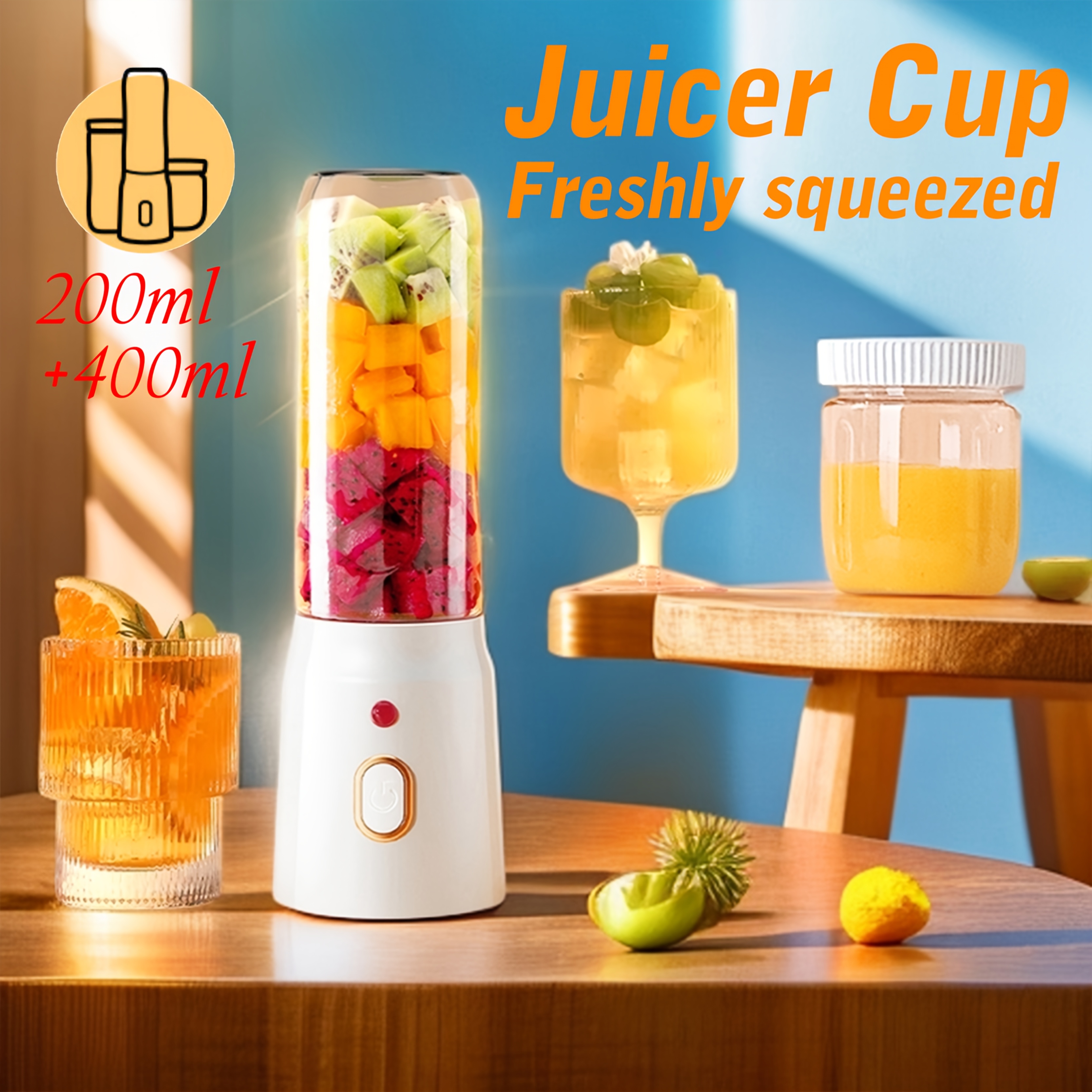 extractor jugos eléctrico compacto procesador alimentos Temu Ecuador