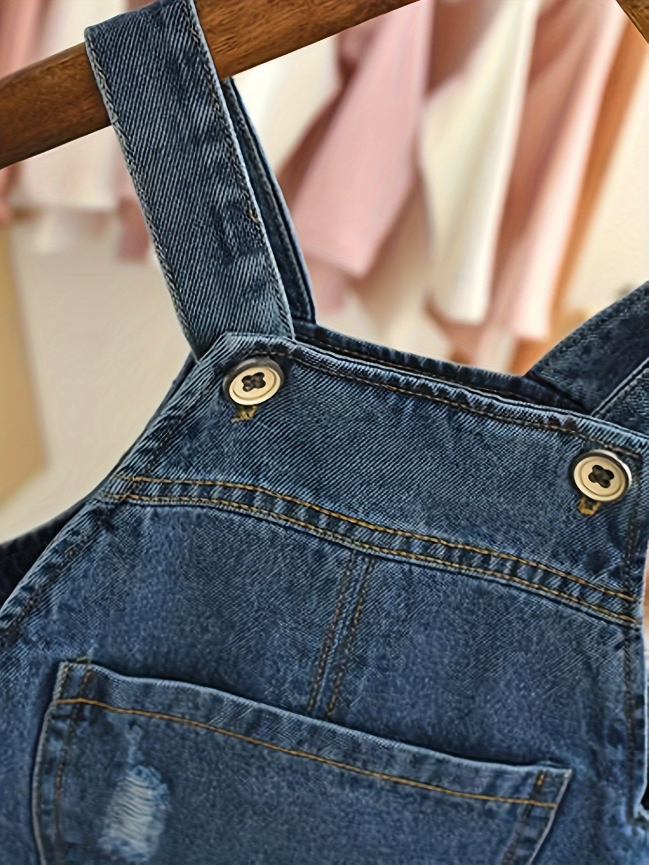 Kids' Denim Overalls - Cartoon Design, Long Sleeve, Pockets, Adjustable Straps, Loose Fit for Boys, Spring/Fall Casual Wear, for Outdoor