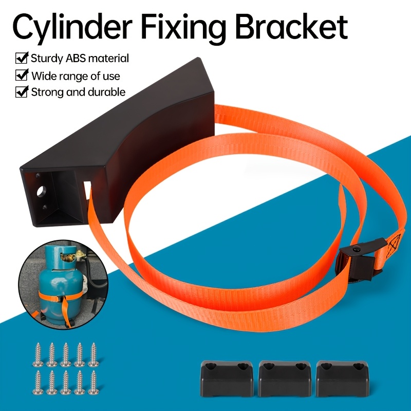 

Brackets For Mounting Gas Cylinders On Walls, Suitable For Propane Tanks, Made From Abs Plastic, Includes Screws And Offers 3 Fixed , Designed For Holding 40l Oxygen And Helium Cylinders.