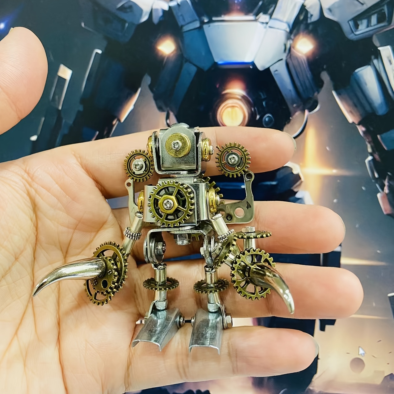 オリジナルハンドメイドロボット　ロボット　フィギュア　スチームパンク　robot オリジナルハンドメイドロボット ロボット フィギュア スチーム