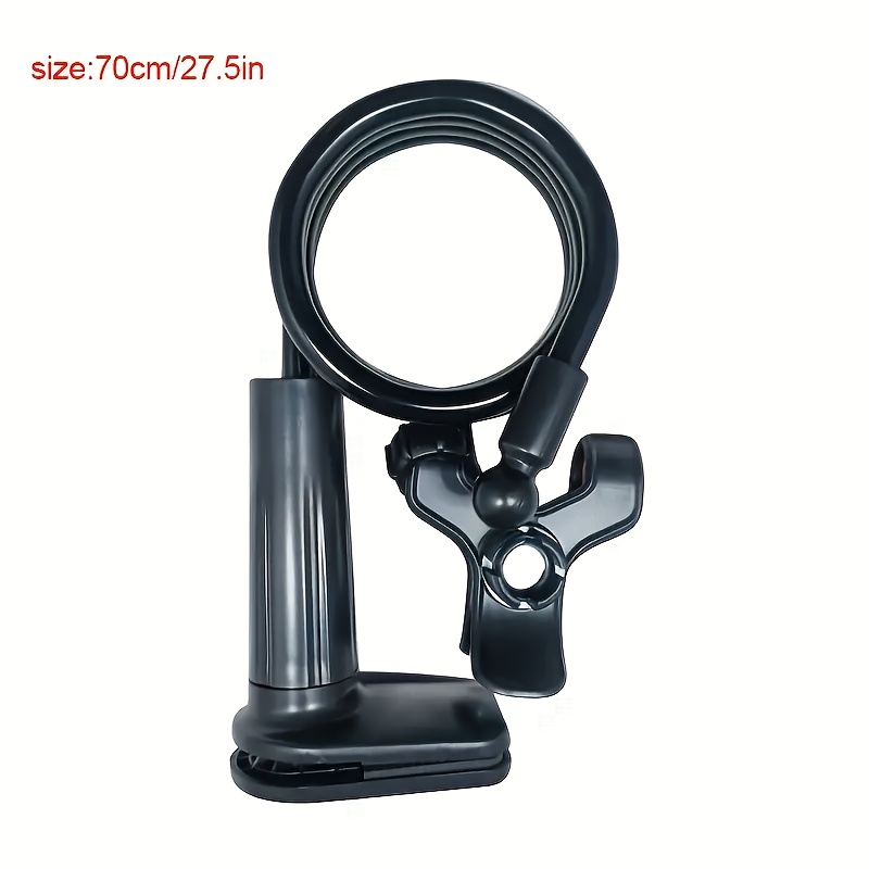 360° Rotating Bedside Phone Holder - Adjustable Angle, Ergonomic Design for Comfortable Use in Bed, White, Bedside Phone Holder, Bedtime Entertainment, Modern Accessory, Durable Plastic