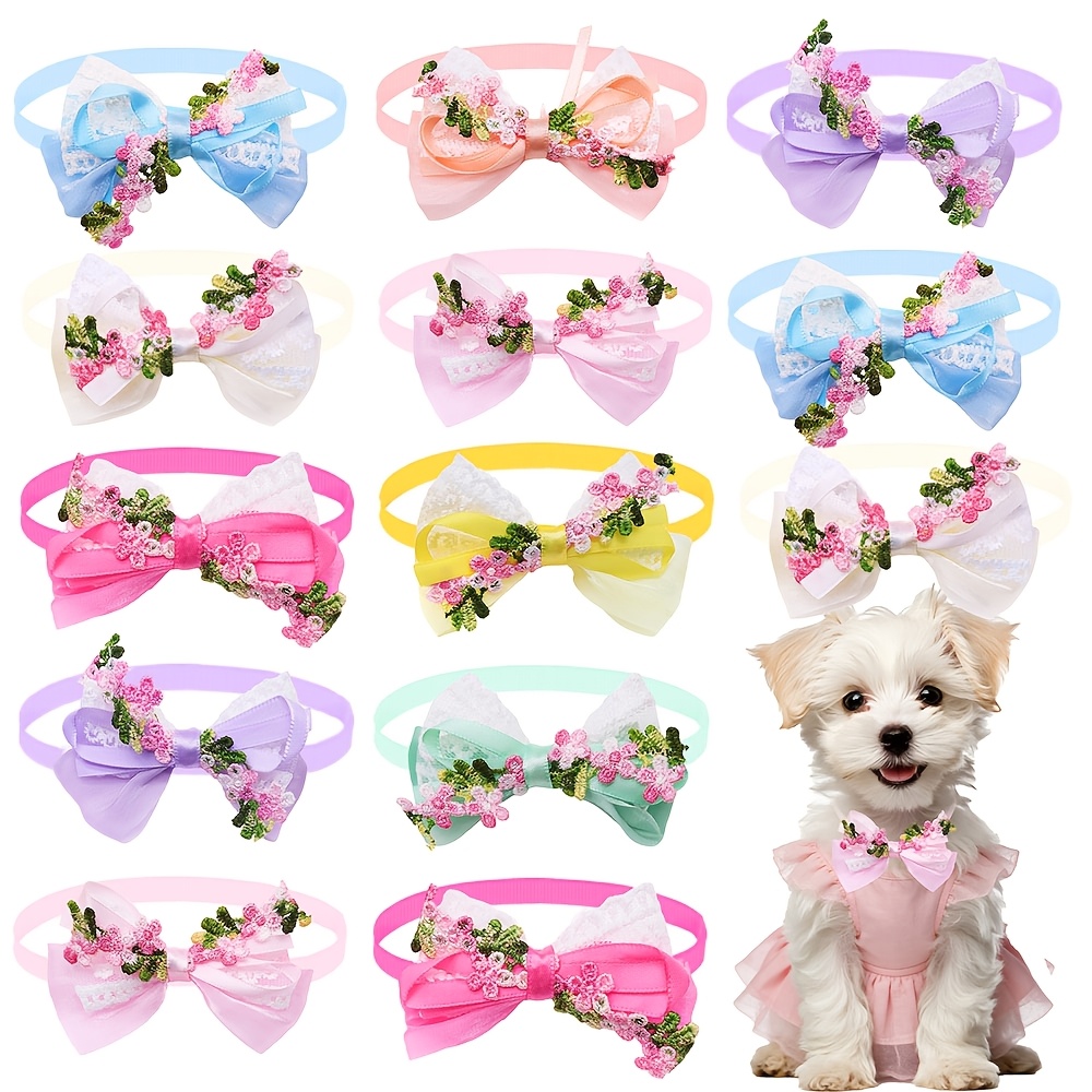 TEMU 24pcs Adjustable Dog Collar, Suitable For Cat And Dog Pet Accessories, Pet Beauty Accessories