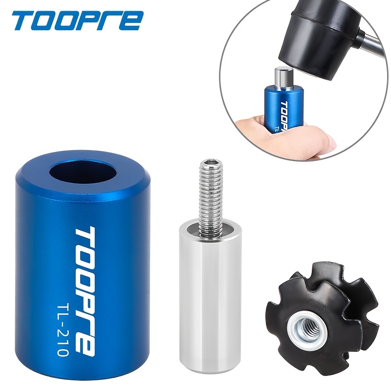 

Toopre Aluminum Alloy Bicycle Fork Crown Punch Tool Set, Blue, With Installation Sleeve, For Mountain & Road Bikes, Sunflower Tool