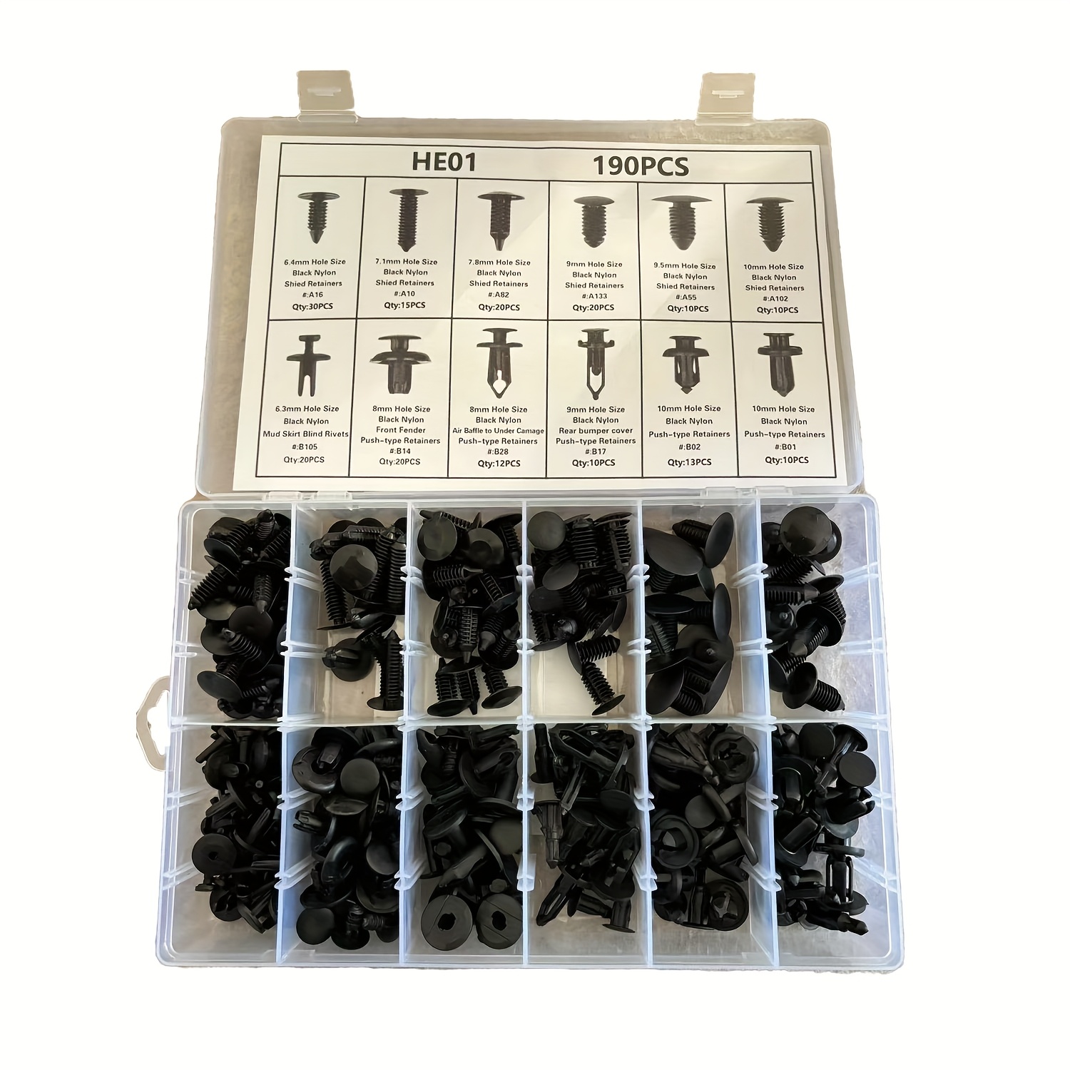 100 Piezas 10 Mm Para Honda Acura Clips De Plástico Tipo