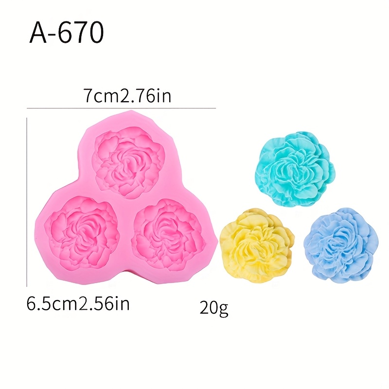 Rose Flower Fondant Silicone Mold Cake Diy Baking Tool Western Cake Baking Kitchen Cake Mold