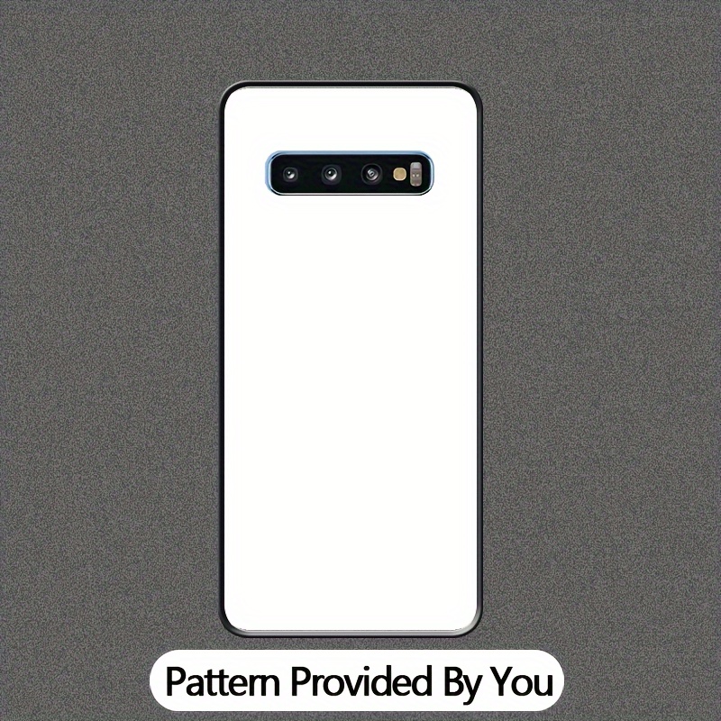 E-shop Handyhülle - [DIY] Minimalistischer Fashion Style Foto Muster Custom Handyhülle für Samsung Galaxy S10/9/8/+/5G/Lite/E mit Spiegelglas, Schwarze