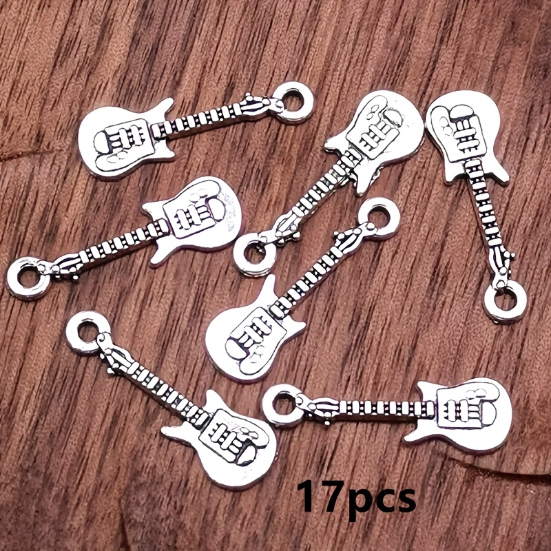 17pcs Charm Pendants Bohemian Style Jewelry Additions, Handmade Jewelry Making Bracelet Necklace Earrings Additions 7*24mm