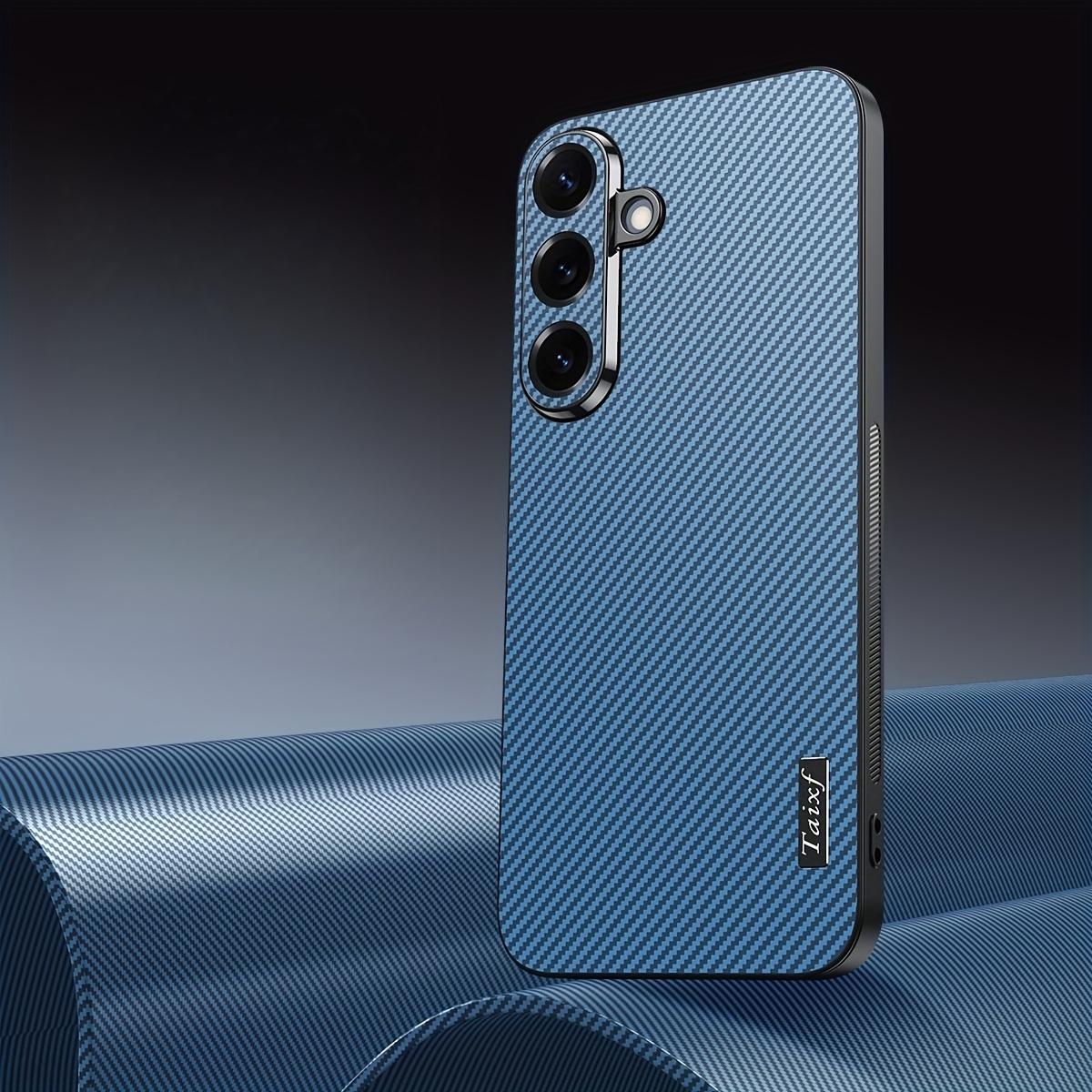 TEMU Phone Case: Suitable For Galaxy S24/s24 Plus/s24 Fe/s24 Ultra/s25/s25 Plus/s25 Fe/s25 Ultra New Carbon Fiber Gorgeous Appearance Non-slip And