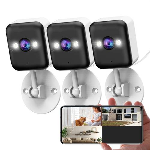 1 4pcs 1080p fhd wireless surveillance camera two way voice call built in ap hotspot viewed without internet of children elderly and pets surveillance camera suitable for halloween christmas new year gift
