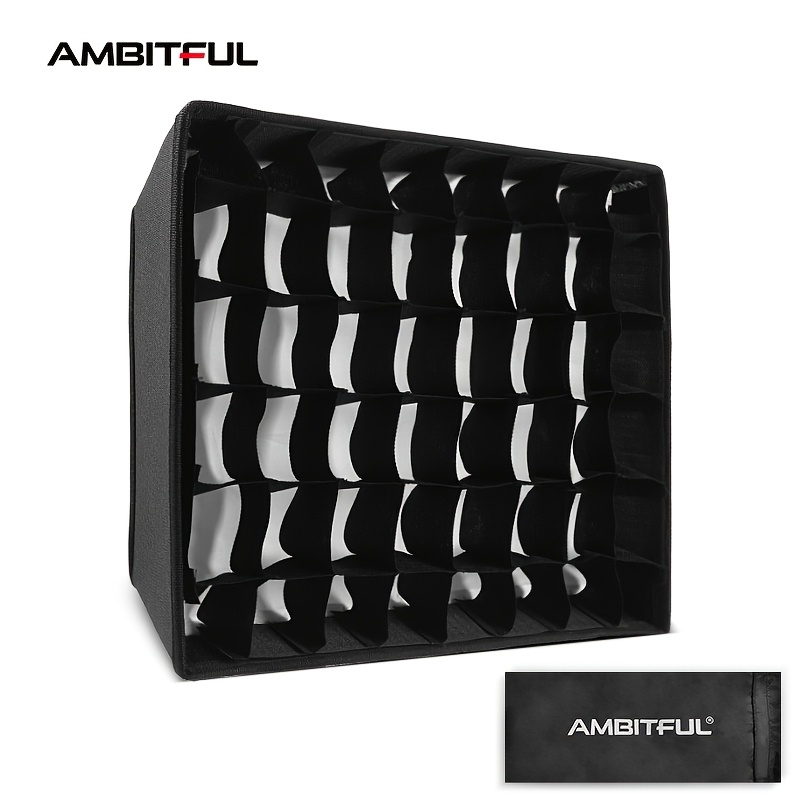 

Ambitful Ledp60c Honeycomb Grid Diffuser, Video Softbox For Ambitful Led Video Light, Non-electronic Component, Professional Lighting Accessory