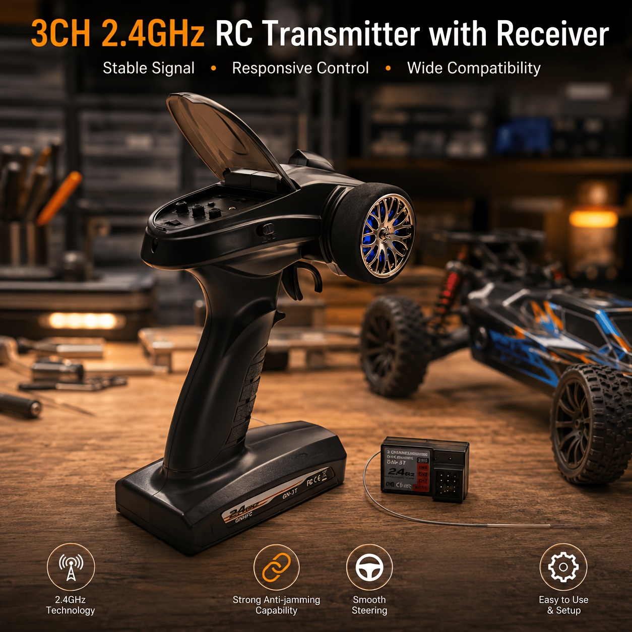 rc receiver and transmitter sold on Temu United States