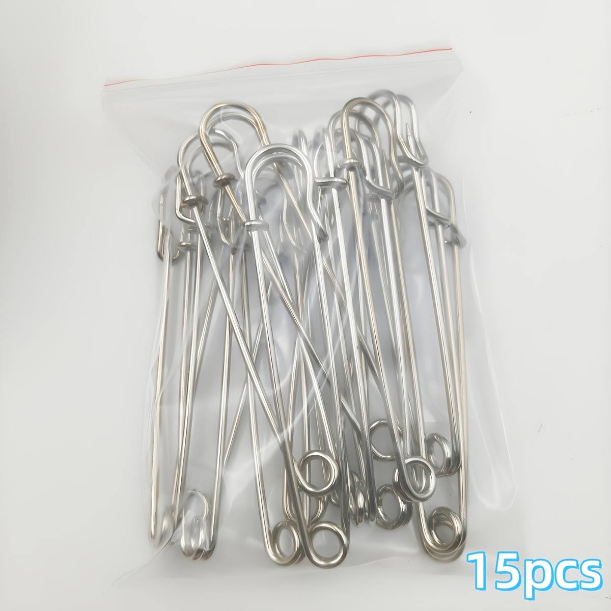 E-shop 15 Stück 10 cm extra breite Sicherheitsnadeln, robuste Deckennadeln, Verriegelungsnadeln, geeignet für Schals, Decken, Bastelarbeiten,