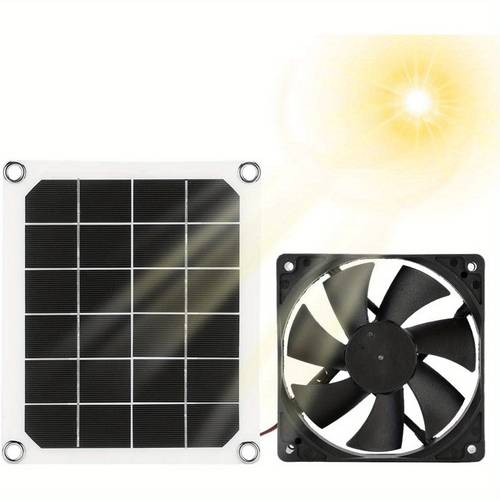 solar panel exhaust fan outdoor solar exhaust fan portable exhaust fan for rvs greenhouses pet houses chicken house 10w low power