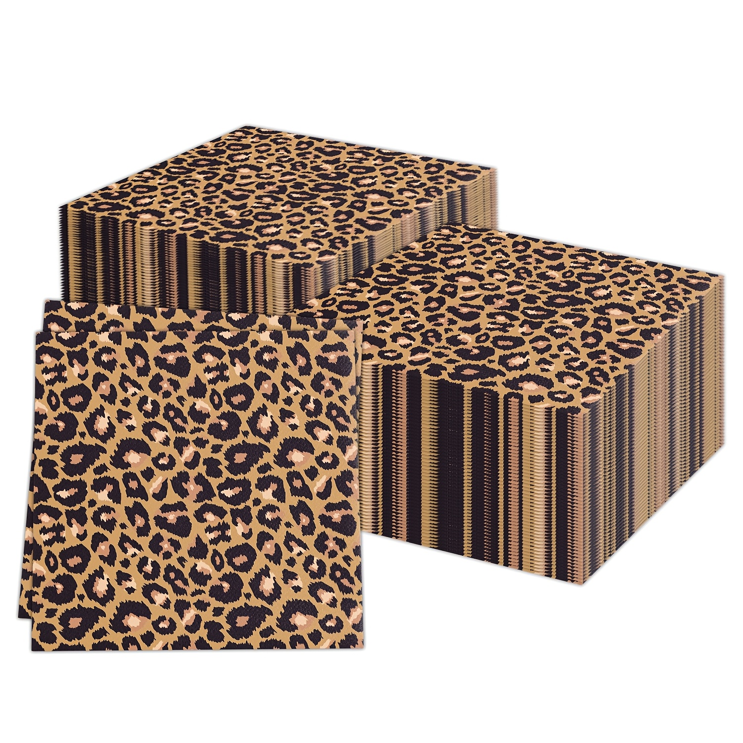 TEMU 100pcs/20pcs Leopard Print Party Napkins For Bachelorette Parties, Night Out, Birthdays And Bars - Sexy Leopard Spot Disposable Paper Napkins