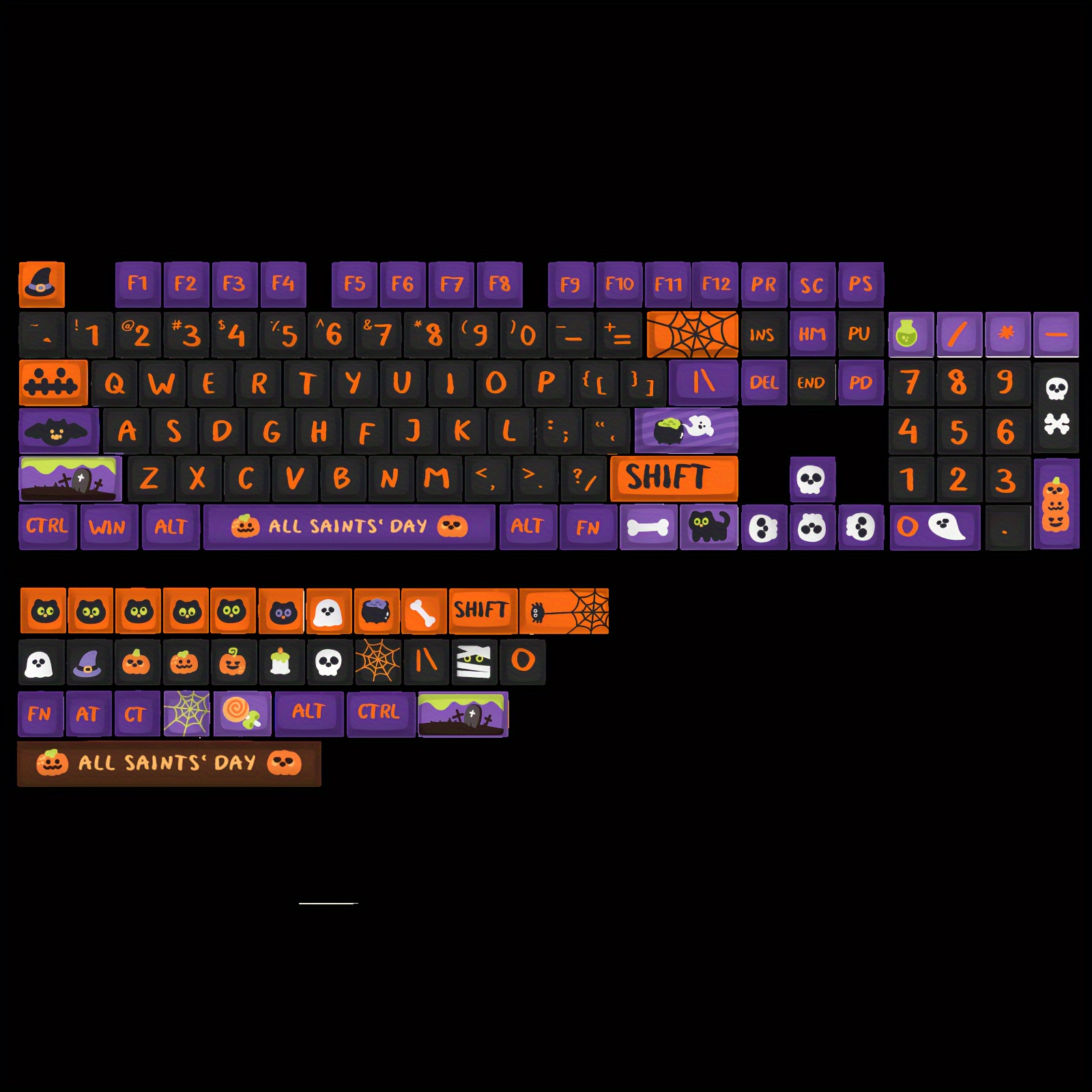 halloween theme keycap material pbt sublimation type - Temu Germany