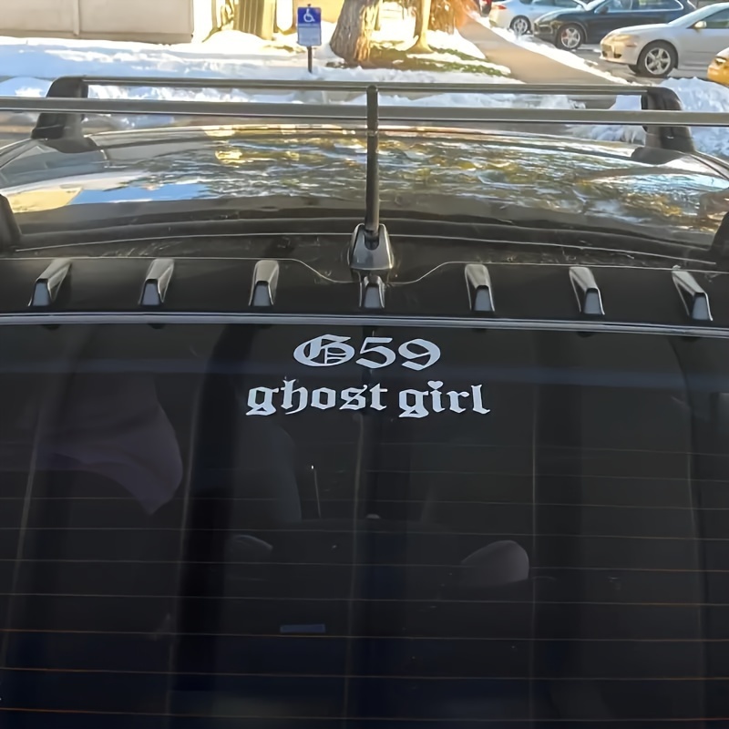 fun ghost girl car stickers ghost girl vinyl waterproof car window decals suitable for decorating mirrors car front windshield   motorcycle bicycle car accessories
