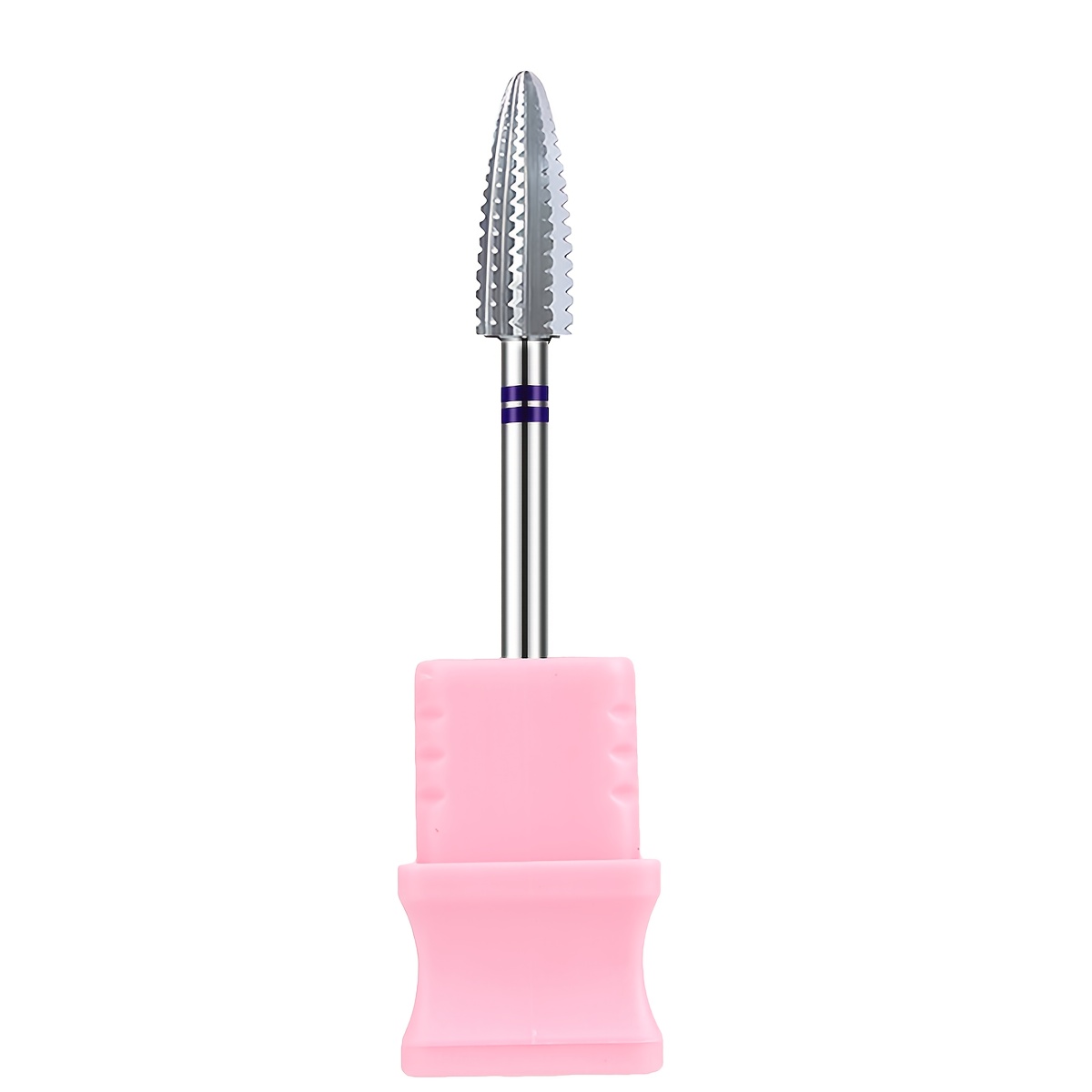 A Tornado-shaped Steel Grinding Bit For Nail Polish Removal, Designed For Smooth Shaping And Quick Polish Removal Without Clogging Or Overflow, Making It A Practical Tool For Nail Care
