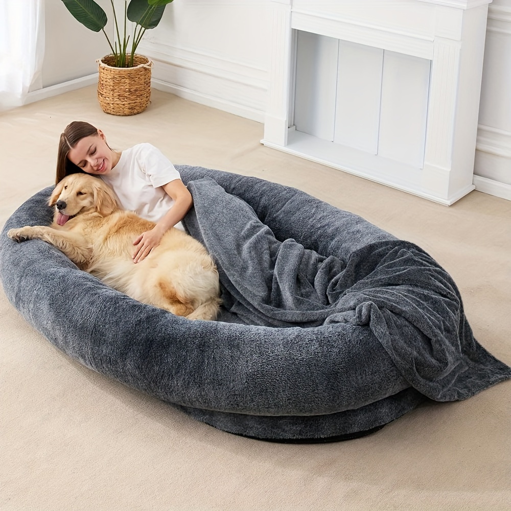 ペットベッド　多機能犬ベッドふわふわ暖かい取外し可能　洗えるノンレム睡眠　超大型
