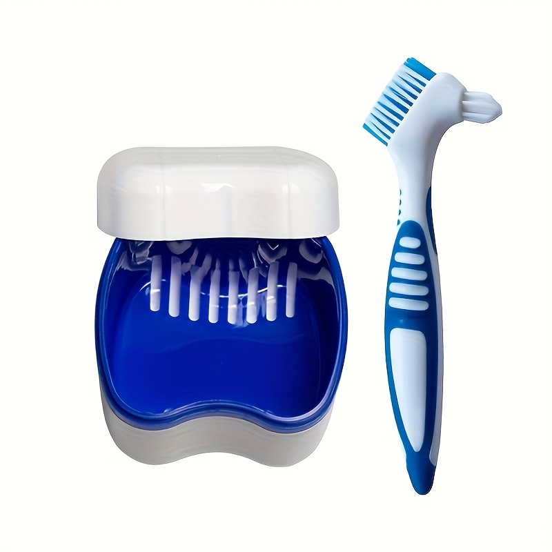 European-style Denture Case, Retainer , For Denture Cleaning, Storage Box For Denture Models, Denture Toothbrush, Retainer Cleaning