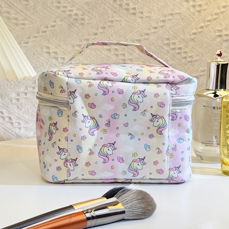 1pc unicorn cosmetic bag large capacity travel makeup Temu