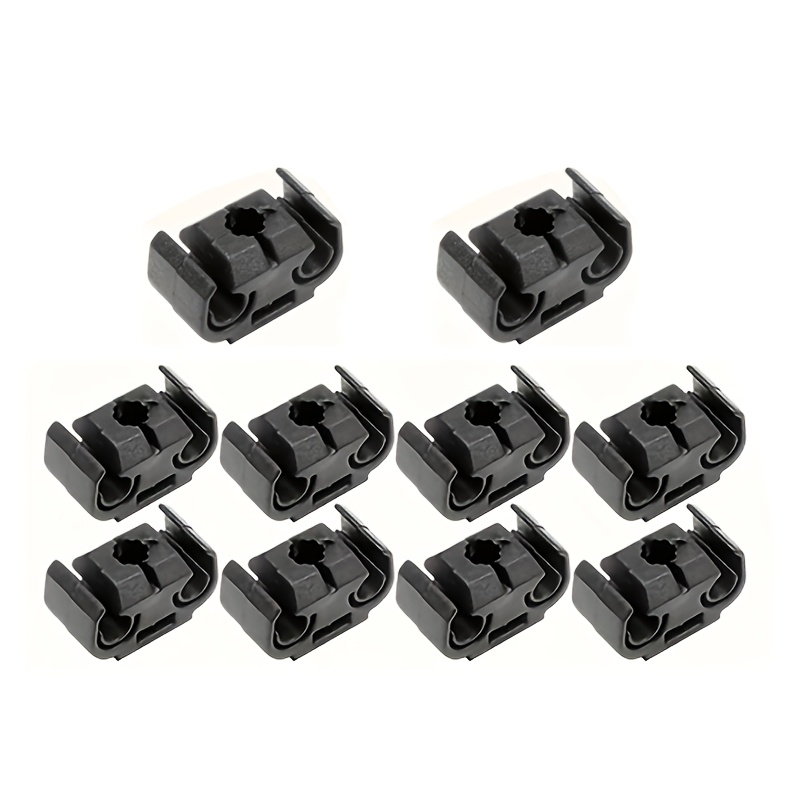TEMU 10pcs Car Brake Line Cable Bracket Vacuum Hose Pipe Clip Holder 811611797 For Vw Golf Mk2 Mk3 Mk4 Jetta Bora Scirocco Replacement Accessory
