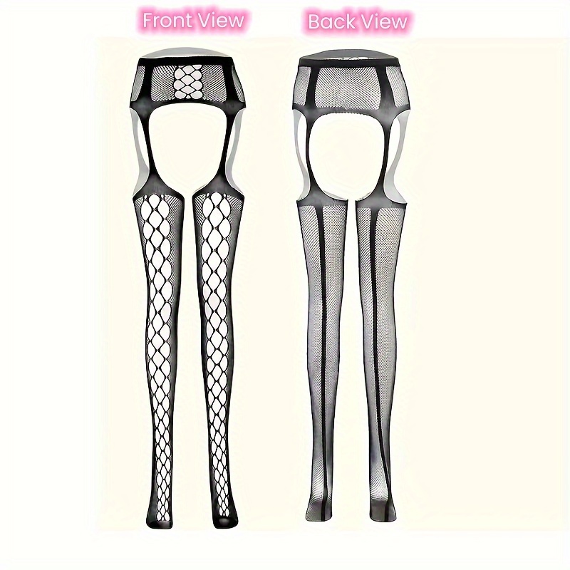 4 pairs set fishnet thigh high garter stockings patterned
