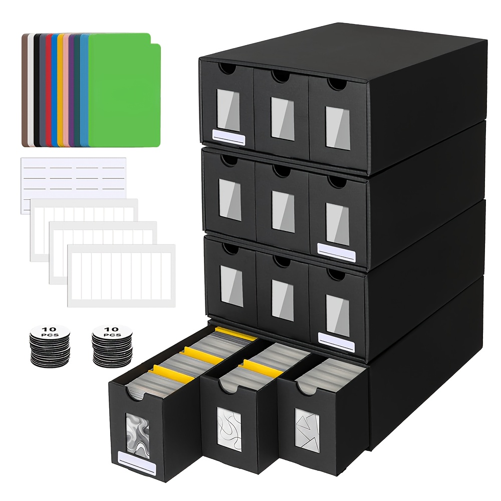 Premium Large Cpacity Collectible Card Storage Box With 48-color Deck Box, Storage Box, Suitable For Game Cards, Playing Cards And Other Tcg Card Storage Boxes