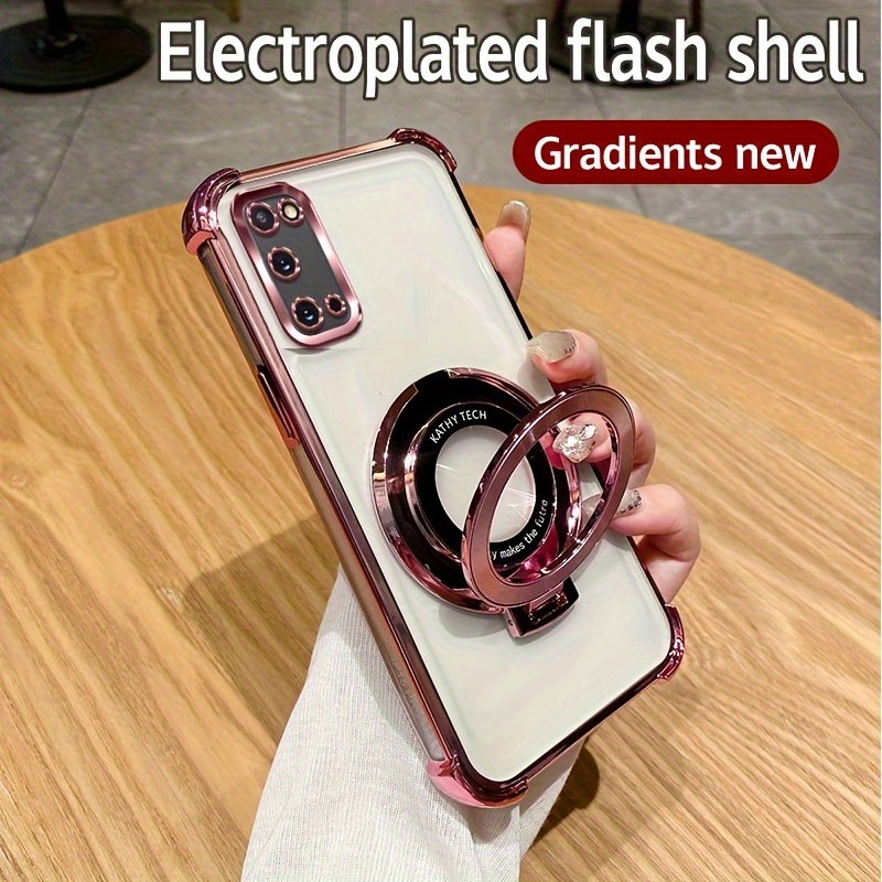 E-shop Für Galaxy S20FE, S21, S21FE, S21 Ultra, S22, S22 Ultra, S22 Plus/S22+ Handyhülle mit magnetischer Halterung, ultradünner Stoßschutz an allen