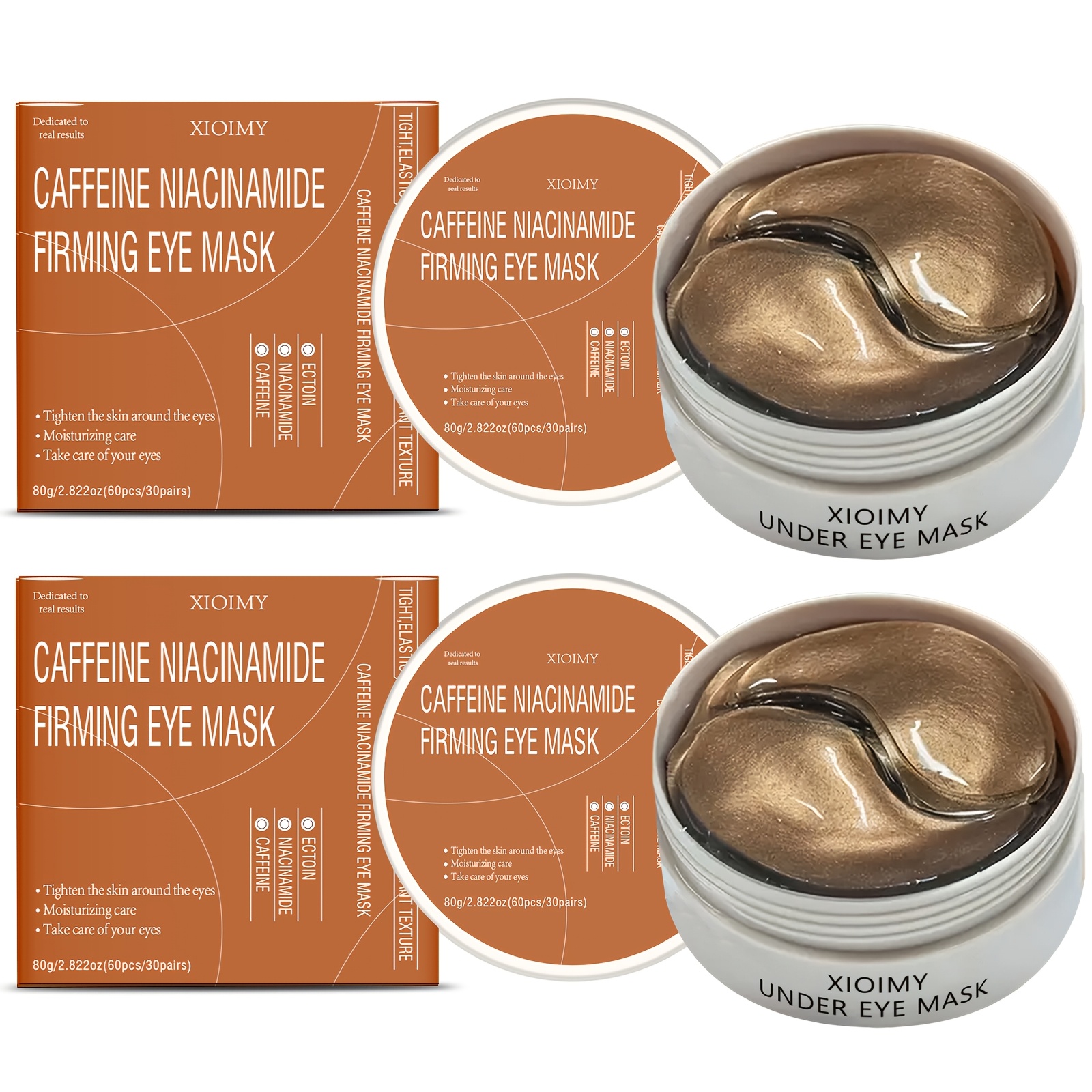 Image of 120pcs Of And Niacinamide Tightening Eye Masks, Moisturizing And Eye Skin Radiance And Firmness, And Bidding Farewell To And Dullness
