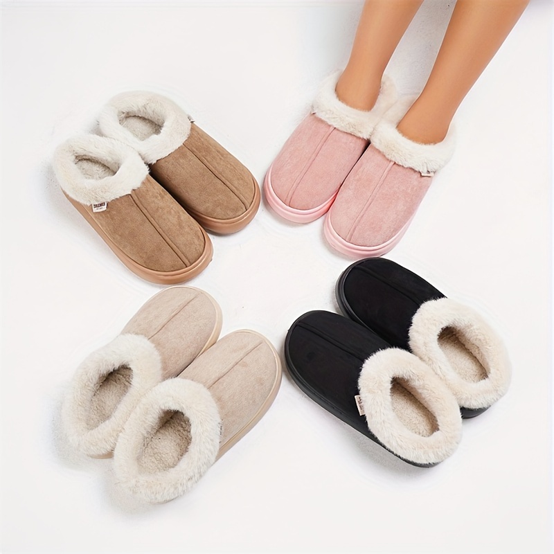 

Cozy Women's Winter Slippers - Plush Lined, Non-slip, Fleece Indoor Shoes With Band For