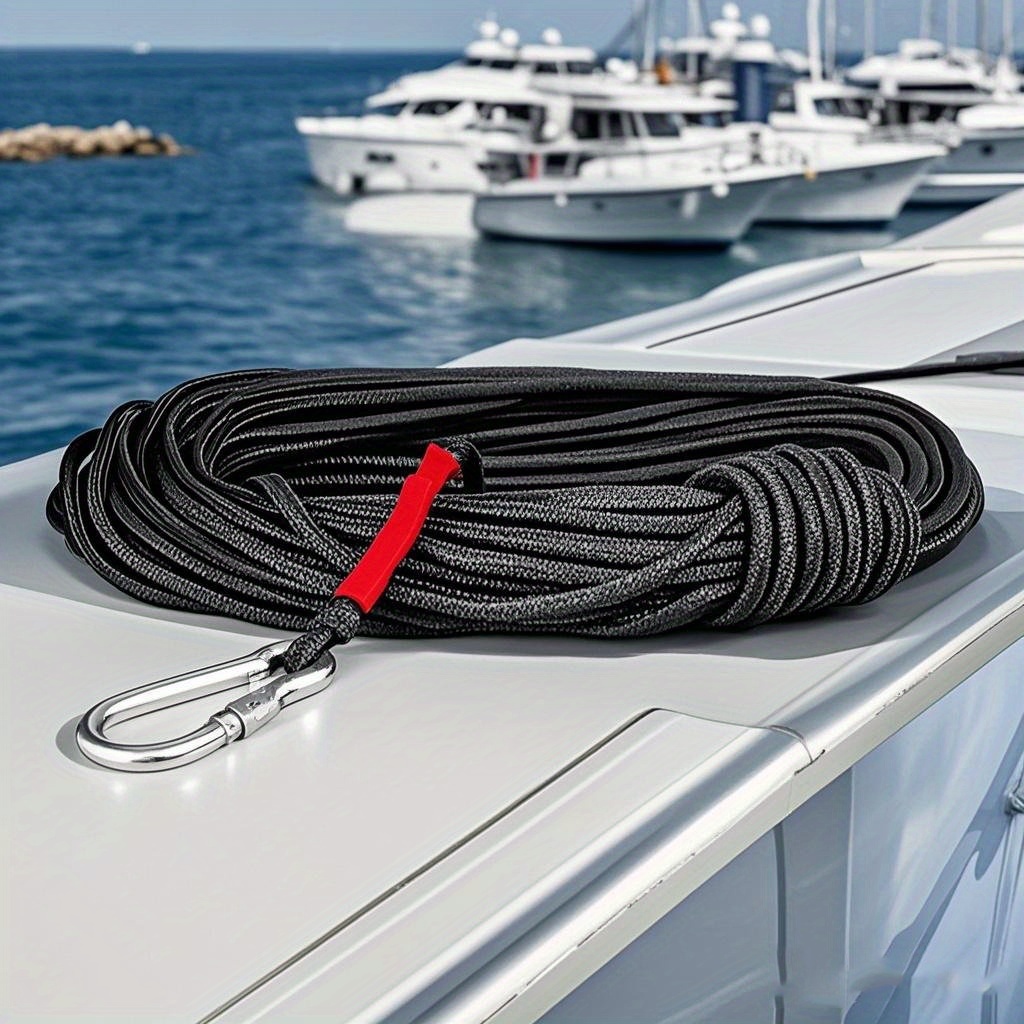 E-shop 10/20M Strandbootseil Bergseil, 4mm dickes Seil, mit Haken